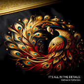 Buntes Pfauenspiel Badhandtuch Set