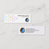 Buntes Pfeilspitzen-Dreieck-Fracht-Versenden Mini Visitenkarte (Vorne/Hinten)