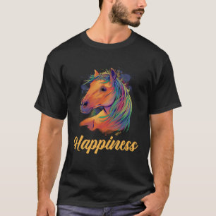 Buntes Pferd für Pferd und Reitsport T-Shirt