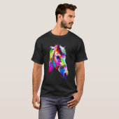 Buntes Pferd Grafik 2 T-Shirt (Vorne ganz)