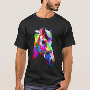 Buntes Pferd Grafik 2 T-Shirt