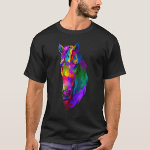 Buntes Pferd Grafik 5 T-Shirt