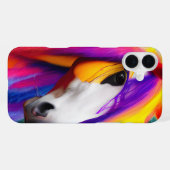 Buntes Pferd iPhone Hülle (Rückseite (Horizontal))