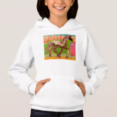 Buntes Pferdemädchenhoodie-Sweatshirt Hoodie (Vorderseite)