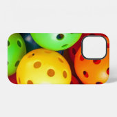 Buntes Pickleball iPhone Hülle (Rückseite (Horizontal))
