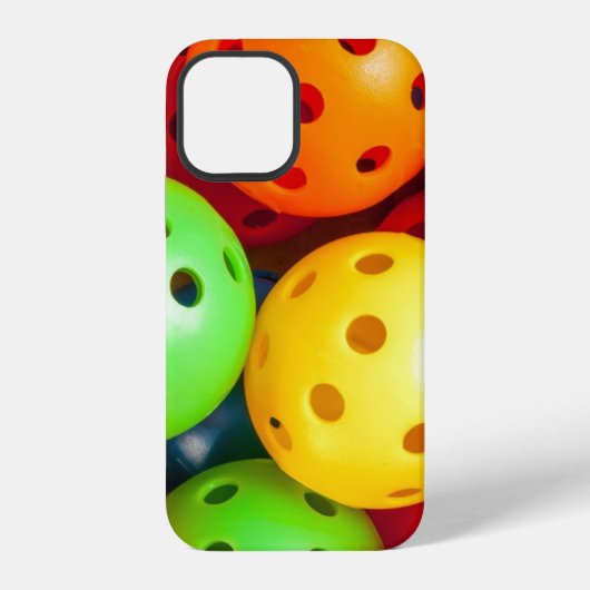 Buntes Pickleball iPhone Hülle (Rückseite)