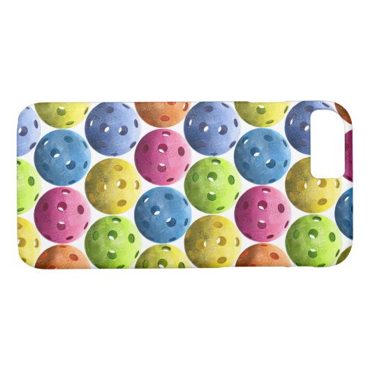Buntes PickleBalls Case-Mate iPhone Hülle (Rückseite (Horizontal))