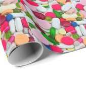 Buntes Pillengewohnheitsprodukt Geschenkpapier (Rolleneckpunkt)