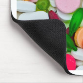 Buntes Pillengewohnheitsprodukt Mousepad (Ecke)
