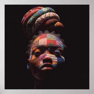 Buntes Plakat zur Würdigung Schwarzer Frauen