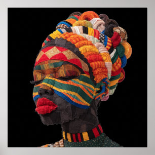 Buntes Plakat zur Würdigung Schwarzer Frauen