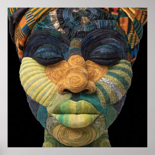 Buntes Plakat zur Würdigung Schwarzer Frauen