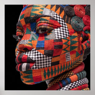 Buntes Plakat zur Würdigung Schwarzer Frauen