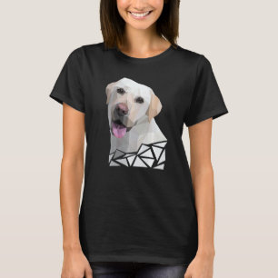 Buntes Polygon Labrador Retriever-Porträt Lab O T-Shirt