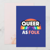 Buntes Pride-Logo | Love & Unity Design Einladung (Vorne/Hinten)