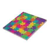 Buntes Puzzle-Muster Fliese (Seite)