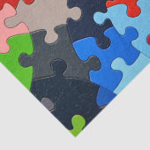 buntes Puzzle Seidenpapier (Detail)