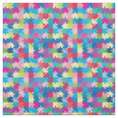 Buntes Puzzlespiel-Muster-Autismus-Bewusstsein Stoff (Muster)