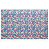 Buntes Puzzlespiel-Muster-Autismus-Bewusstsein Stoff (Fat Quarter (45,7 x 55,9 cm))