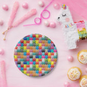 Buntes Puzzlespielmuster Pappteller (Party)