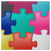 Buntes Puzzlespielmuster Stoff (Muster)