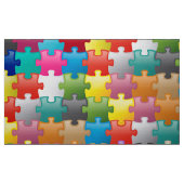 Buntes Puzzlespielmuster Stoff (Fat Quarter (45,7 x 55,9 cm))