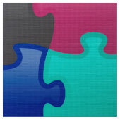 Buntes Puzzlespielmuster Stoff (Nahaufnahme)