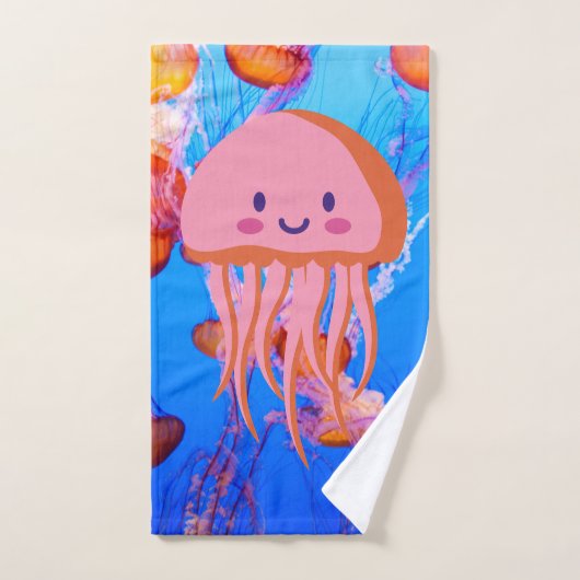 buntes Quallen-Tentakel Badhandtuch Set (Handtuch)