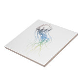 buntes Quallenzeichnen Fliese (Seite)