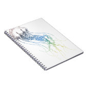 buntes Quallenzeichnen Notizblock (Rechte Seite)