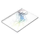 buntes Quallenzeichnen Notizblock (Linke Seite)