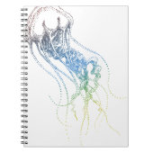 buntes Quallenzeichnen Notizblock (Vorderseite)