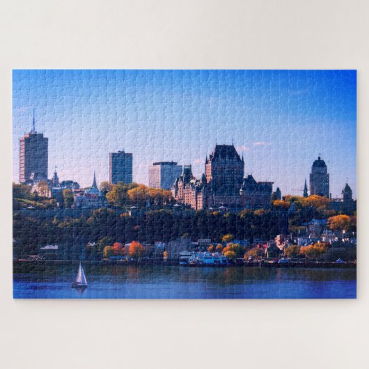 Buntes Québec-Stadt Puzzle (Horizontal)