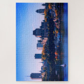 Buntes Québec-Stadt Puzzle (Vertikal)