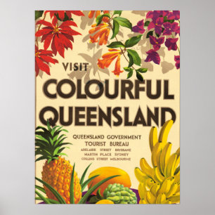 Buntes Queensland, Australien Poster