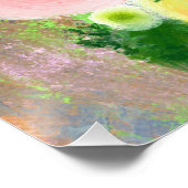 Buntes Ranunculus Bouquet Poster (Ecke)