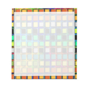 Buntes Rasterpflaster von Shirley Taylor Notizblock