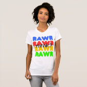buntes RAWR T-Shirt (Vorne ganz)