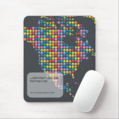 Buntes Regenbogen-Mosaik punktiert moderne Mousepad (Mit Mouse)