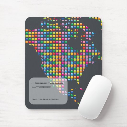 Buntes Regenbogen-Mosaik punktiert moderne Mousepad (Mit Mouse)