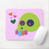 Buntes Regenbogen-Schädel Mousepad (Mit Mouse)