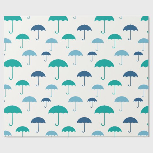 Buntes Regenschirm-Packpapier Geschenkpapier (Flach)