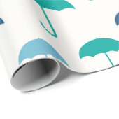 Buntes Regenschirm-Packpapier Geschenkpapier (Rolleneckpunkt)
