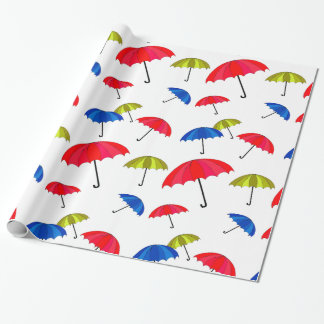 Buntes Regenschirm-Packpapier Geschenkpapier