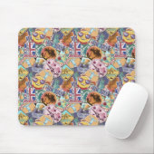 Buntes Reise-Aufkleber-Muster Mousepad (Mit Mouse)