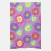 Buntes Retro-Blumen-Küchentuch Geschirrtuch (Vertikal)