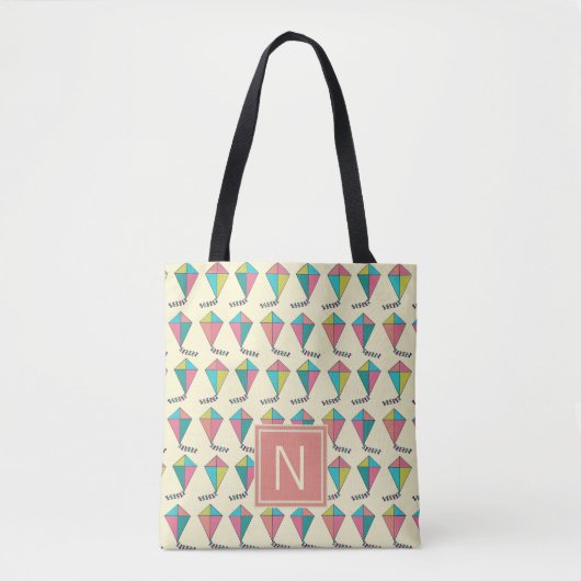 Buntes Retro Drachen-Muster Tasche (Vorderseite)
