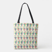 Buntes Retro Drachen-Muster Tasche (Rückseite)