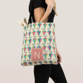 Buntes Retro Drachen-Muster Tasche (Von Nahem)