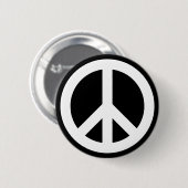 buntes Retro-Friedenszeichen-Anstecker Button (Vorne & Hinten)
